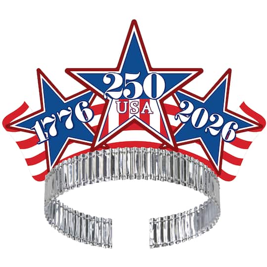 Beistle Semiquincentennial Tiaras, 8ct.